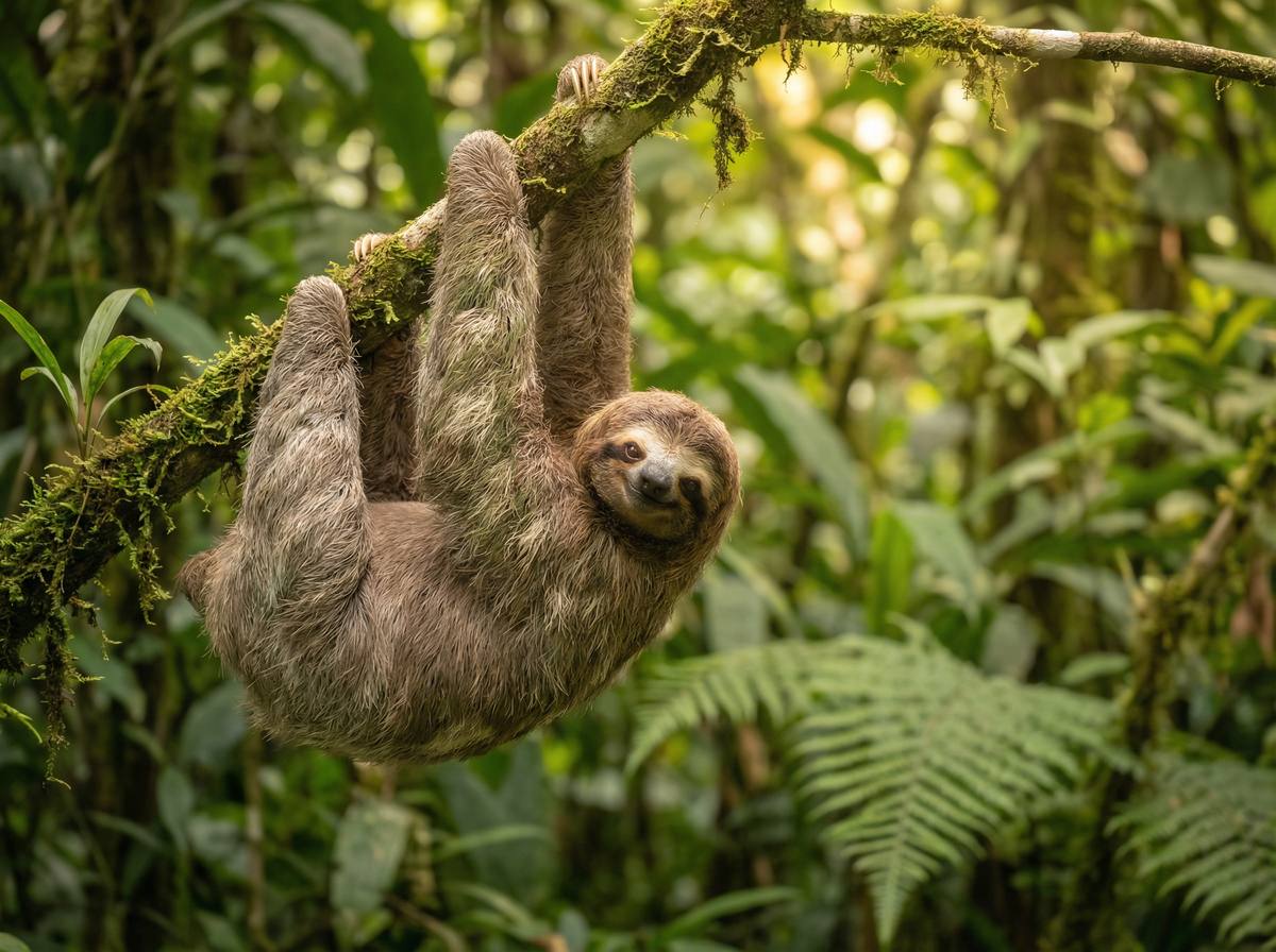 男同视频树懒视频 - 热带雨林树懒慢生活视频演示
